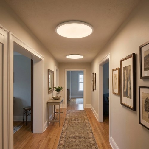 Feit Electric 15” Round Ceiling Fixture with Night Light - Image 3