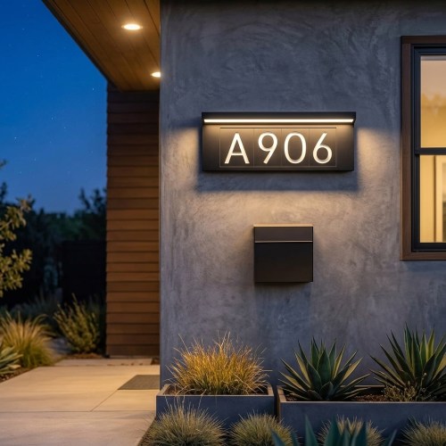 Artika Bowen Solar LED Wall Address Light