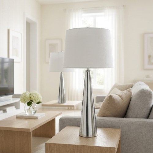 Austin Tapered Lamp Set 2-pack Chrome